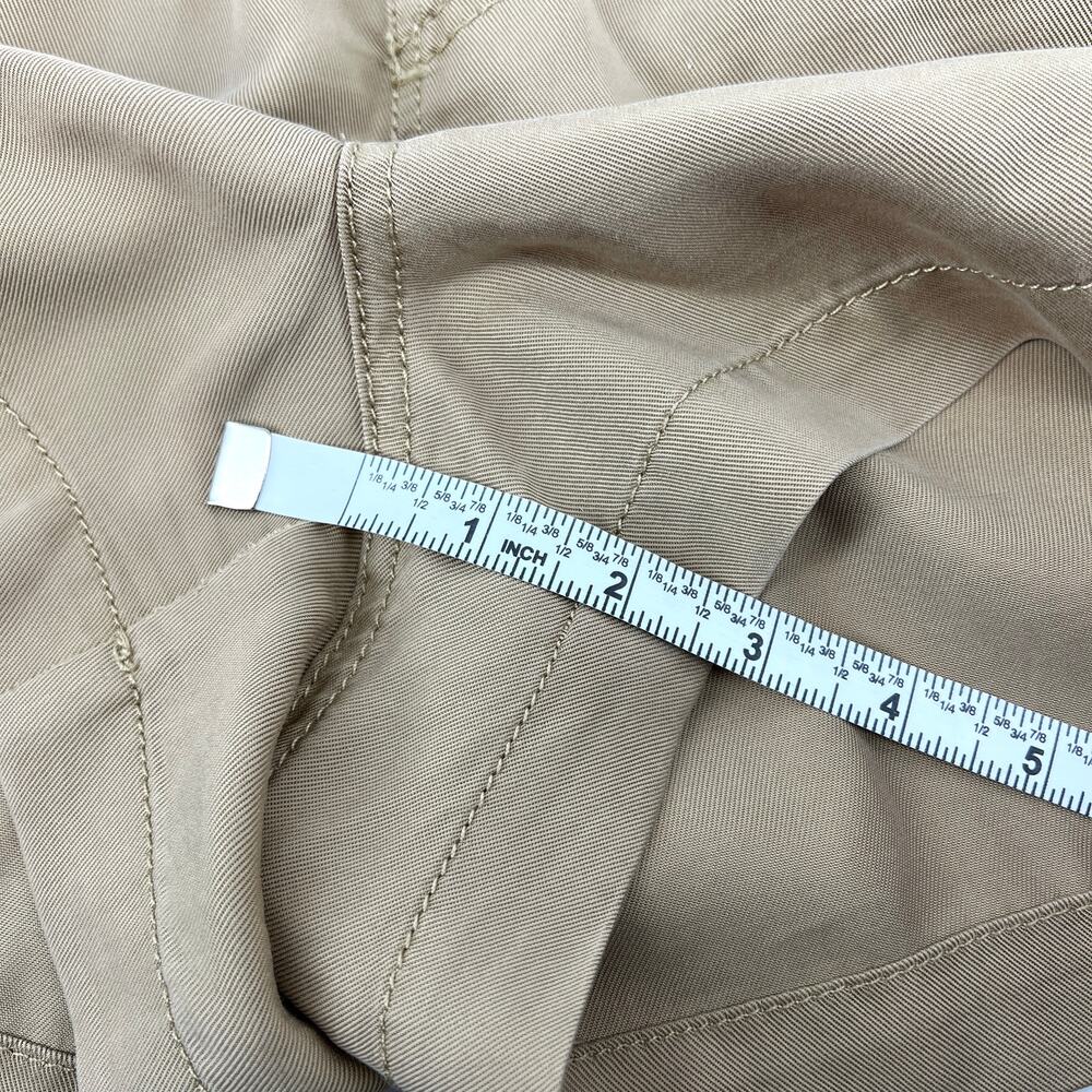 Loft Womens Emory Shorts Lyocell Fabric Tan Drawstring Waist Size XL - Picture 6 of 6